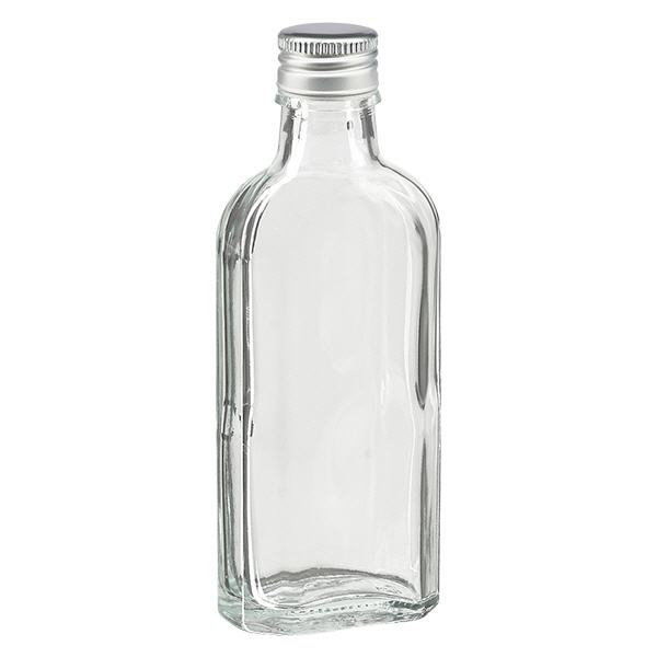 100 ml Meplat klar med aluminiumlock silver PP22 100 ml Meplat klar med aluminiumlock silver PP22