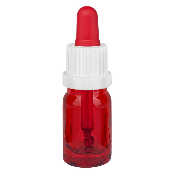 5 ml Pipettflaska vit/röd med säkerhetsförslutning RedLine UT18/5