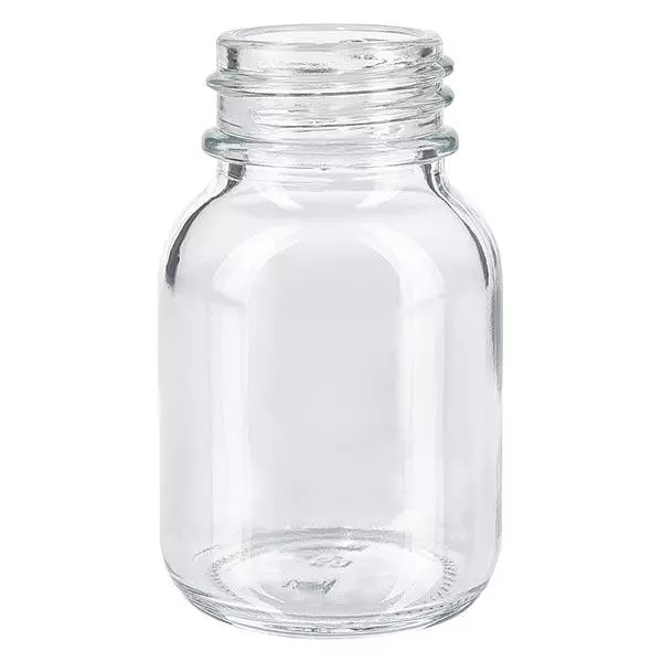 50ml flaska med bred hals, klarglas 50ml flaska med bred hals, klarglas