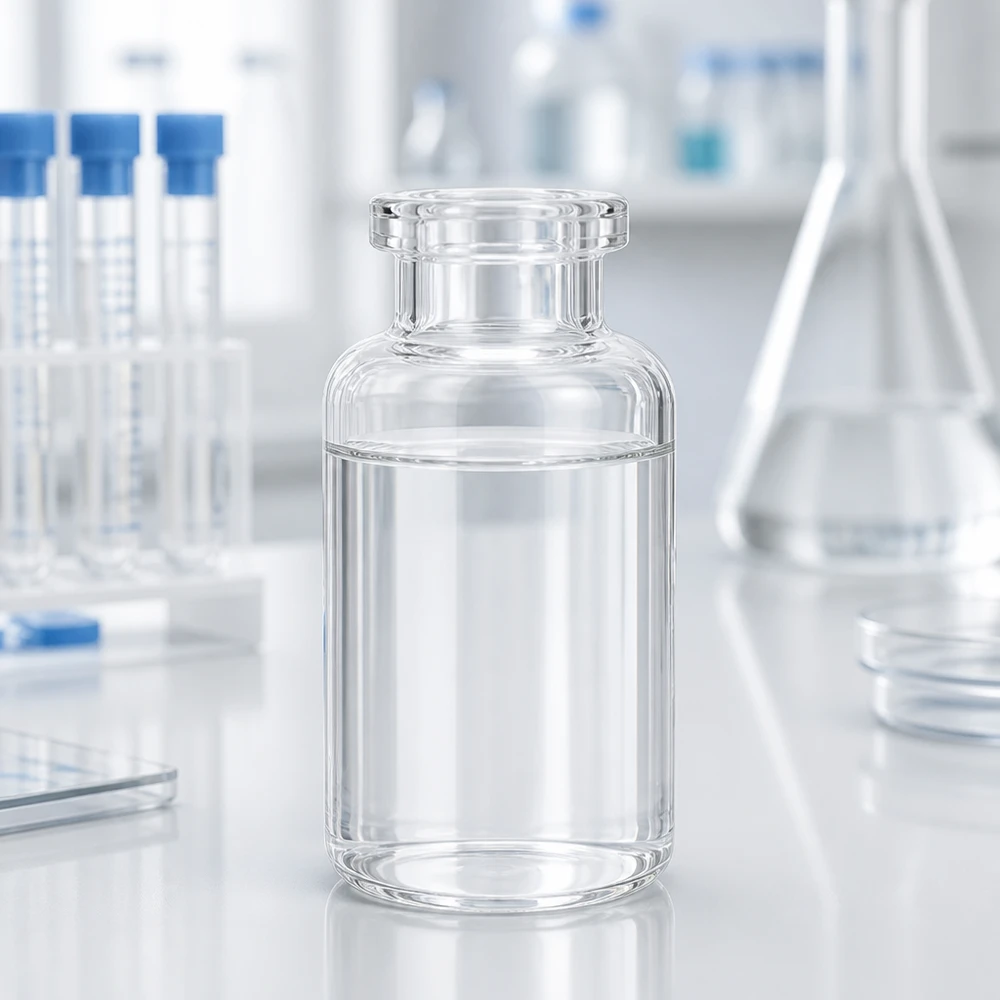 Injektionsflaska klarglas 30ml Sterile Injektionsflasche aus Klarglas 30ml Füllvolumen für Medikamente und Wirkstoffe