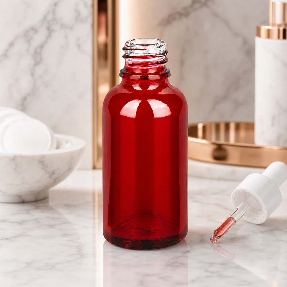 Kompakt 30 ml RedLine UT18/30 UNiTWIST apoteksflaska med pipett för exakt dosering