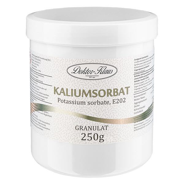 Kaliumsorbat (Kaliumsorbat) 250g Doktor-Klaus Kaliumsorbat (Kaliumsorbat) 250g Doktor-Klaus