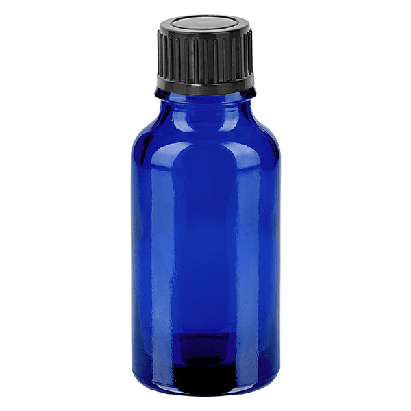 20ml flaska 11mm skruvkork svart standard BlueLine UT18/20