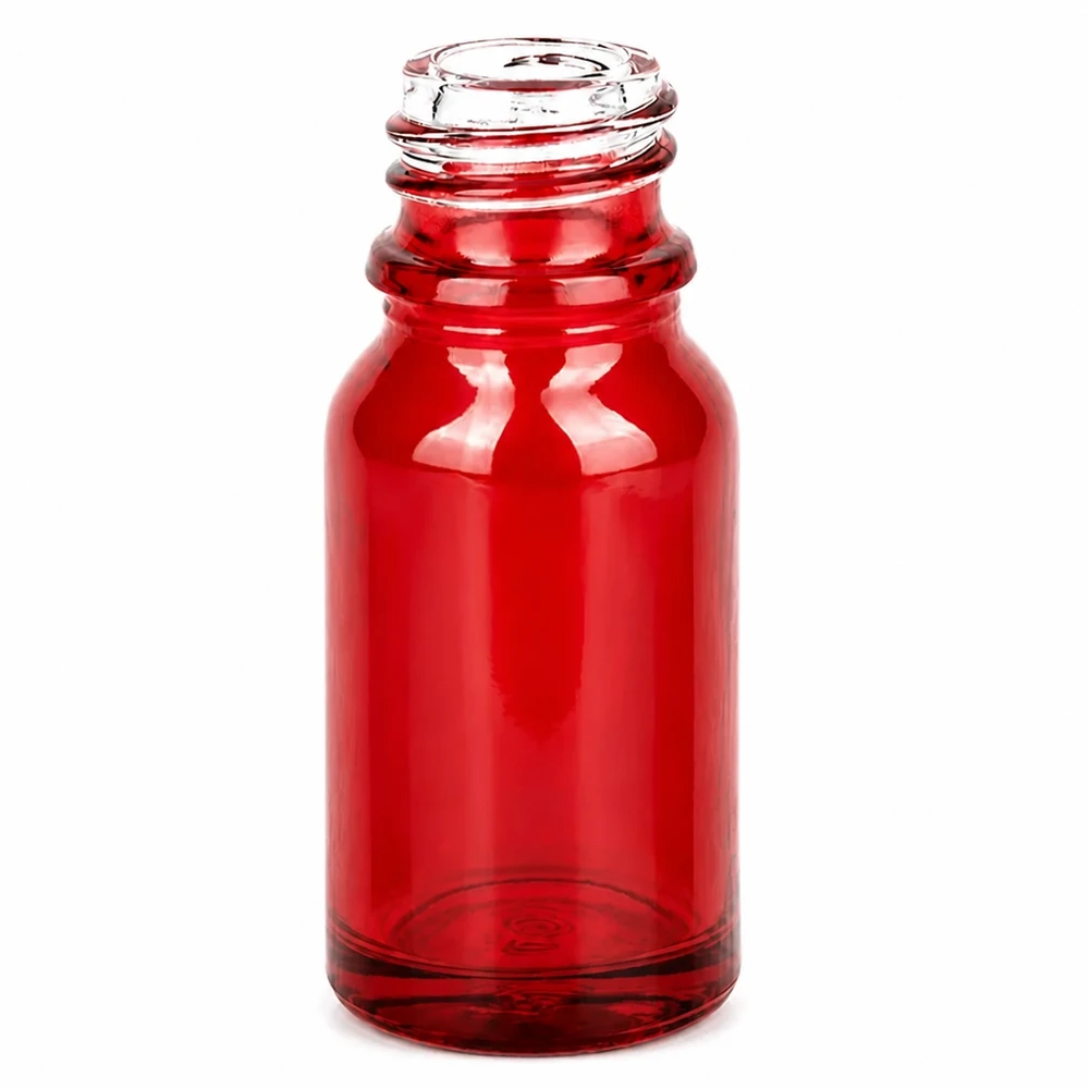 10ml Apoteksflaska RedLine UT18/10 UNiTWIST Röd 10 ml apoteksflaska av glas med UNiTWIST-gänga UT18/10 för medicinska tillämpningar