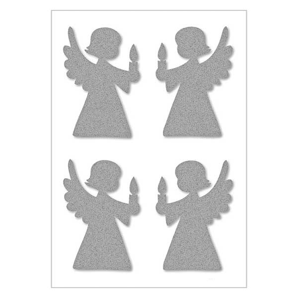 Filtklistermärken "Ängel" (4 klistermärken med glitter) Filtklistermärken "Ängel" (4 klistermärken med glitter)