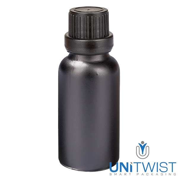 20ml Droppflaska 2mm säkerhetslock SvartL. UT18/20 20ml Droppflaska 2mm säkerhetslock SvartL. UT18/20