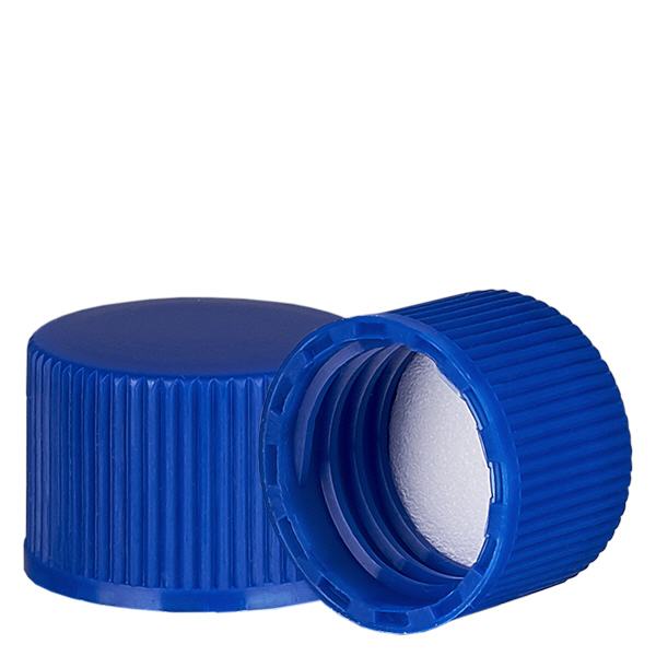 Skruvkork blå med PE-inlägg