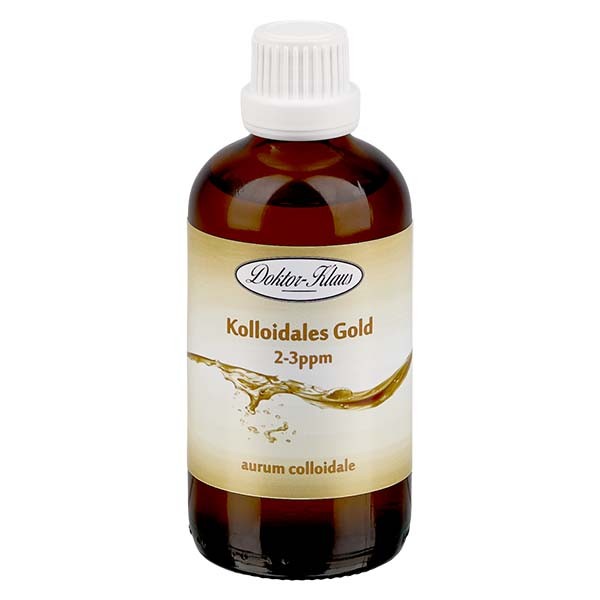 100 ml kolloidalt guld Doktor-Klaus, 2-3ppm, bärnstensfärgad glasflaska med säkerhetsförslutning 100 ml kolloidalt guld Doktor-Klaus, 2-3ppm, bärnstensfärgad glasflaska med säkerhetsförslutning