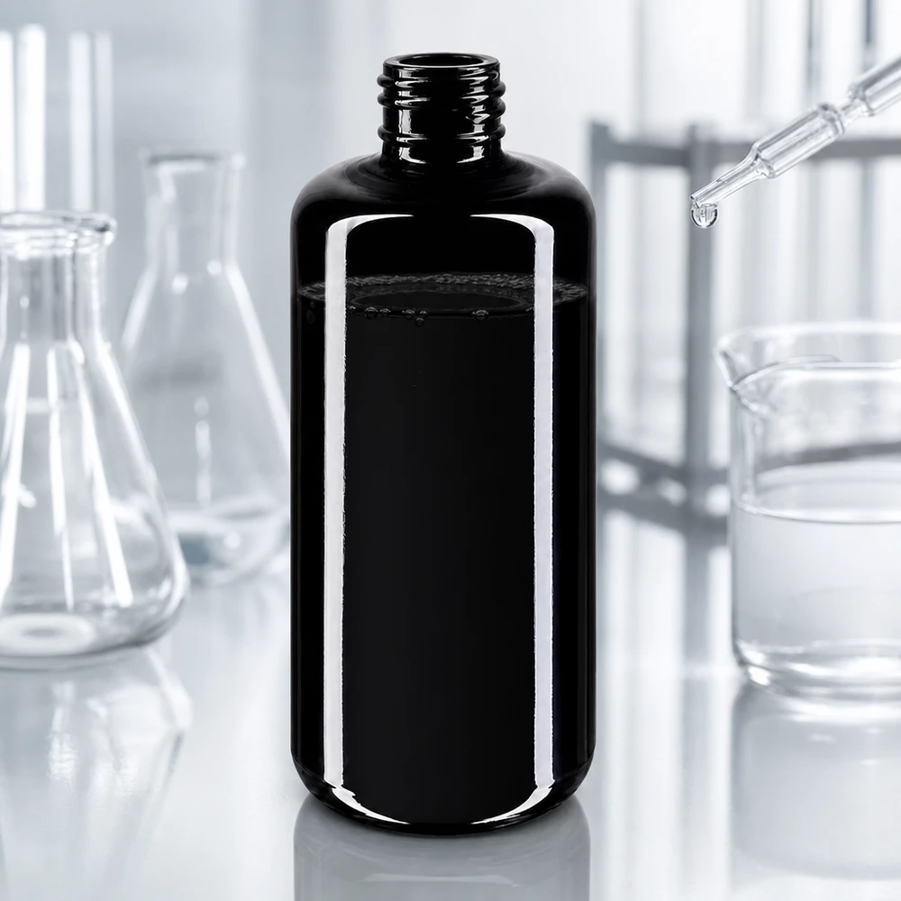 Högkvalitativ Draco 200 ml kosmetikflaska tillverkad av UV-skyddande violett glas för optimal produktkonservering