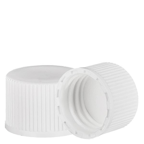 Vit skruvkork med PE-insats