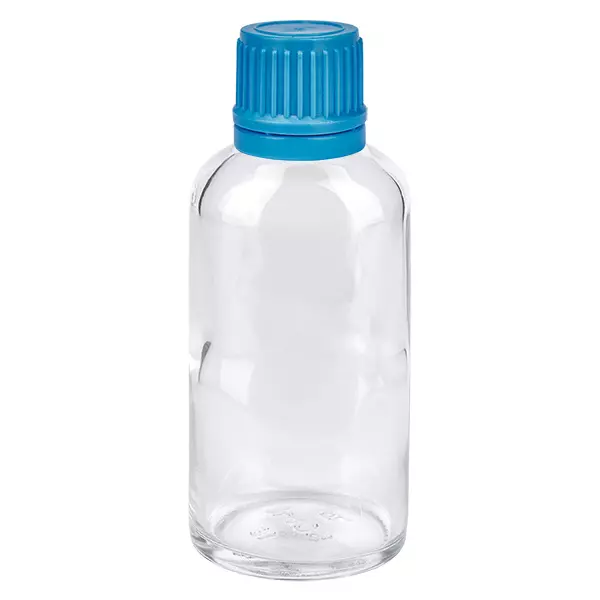 50 ml flaska 11mm skruvkork blå ClearLine UT18/50 50 ml flaska 11mm skruvkork blå ClearLine UT18/50