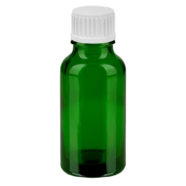 20ml Droppflaska 0,9mm vit med standardförslutning GreenL. UT18/20