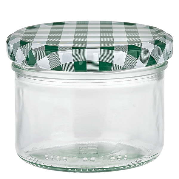 230 ml cylinderburk + BasicSeal-lock grön/vit