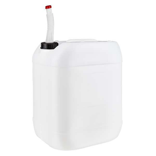 20 liters dunk med flexibelt utloppsrör