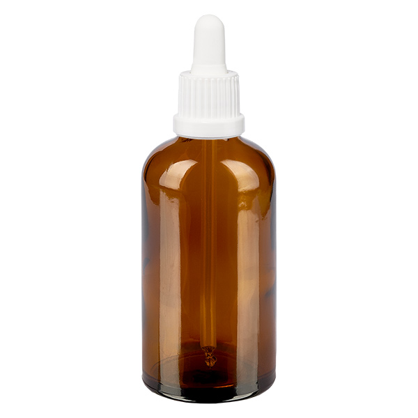 100 ml pipettflaska vit med säkerhetsförslutning BrownLine UT18/100