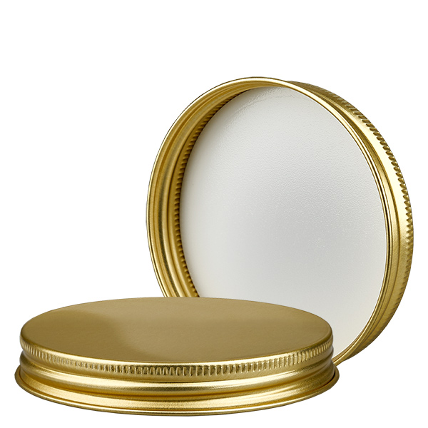 Skruvlock i metall guld, gänga 63mm/R3 ApoGlas