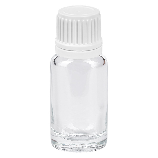 10ml Droppflaska 0.7mm vit med säkerhetslock ClearLine UT18/10 10ml Droppflaska 0.7mm vit med säkerhetslock ClearLine UT18/10