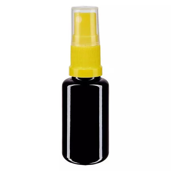 Apoteksflaska violett 20ml spraytillsats gul Apoteksflaska violett 20ml spraytillsats gul