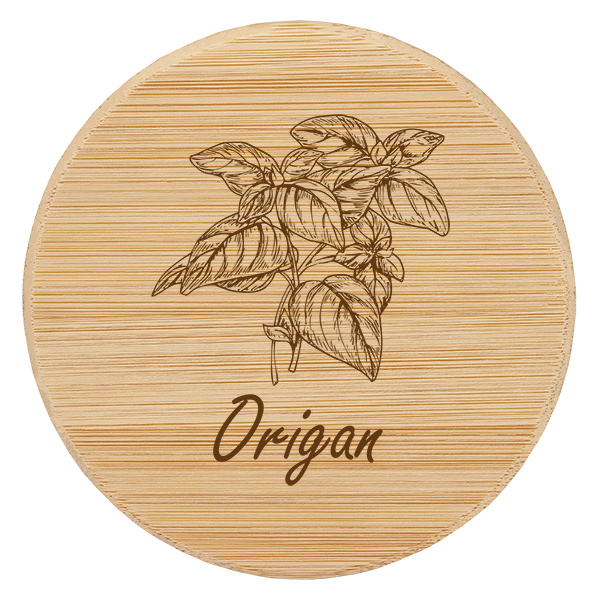 Couvercle en bois "Origan" för WECK RR60