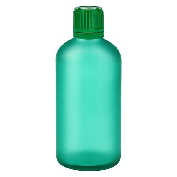 100ml flaska 11mm skruvkork grönt sabotagesäkert lock GreenLine UT18/100 100ml flaska 11mm skruvkork grönt sabotagesäkert lock GreenLine UT18/100