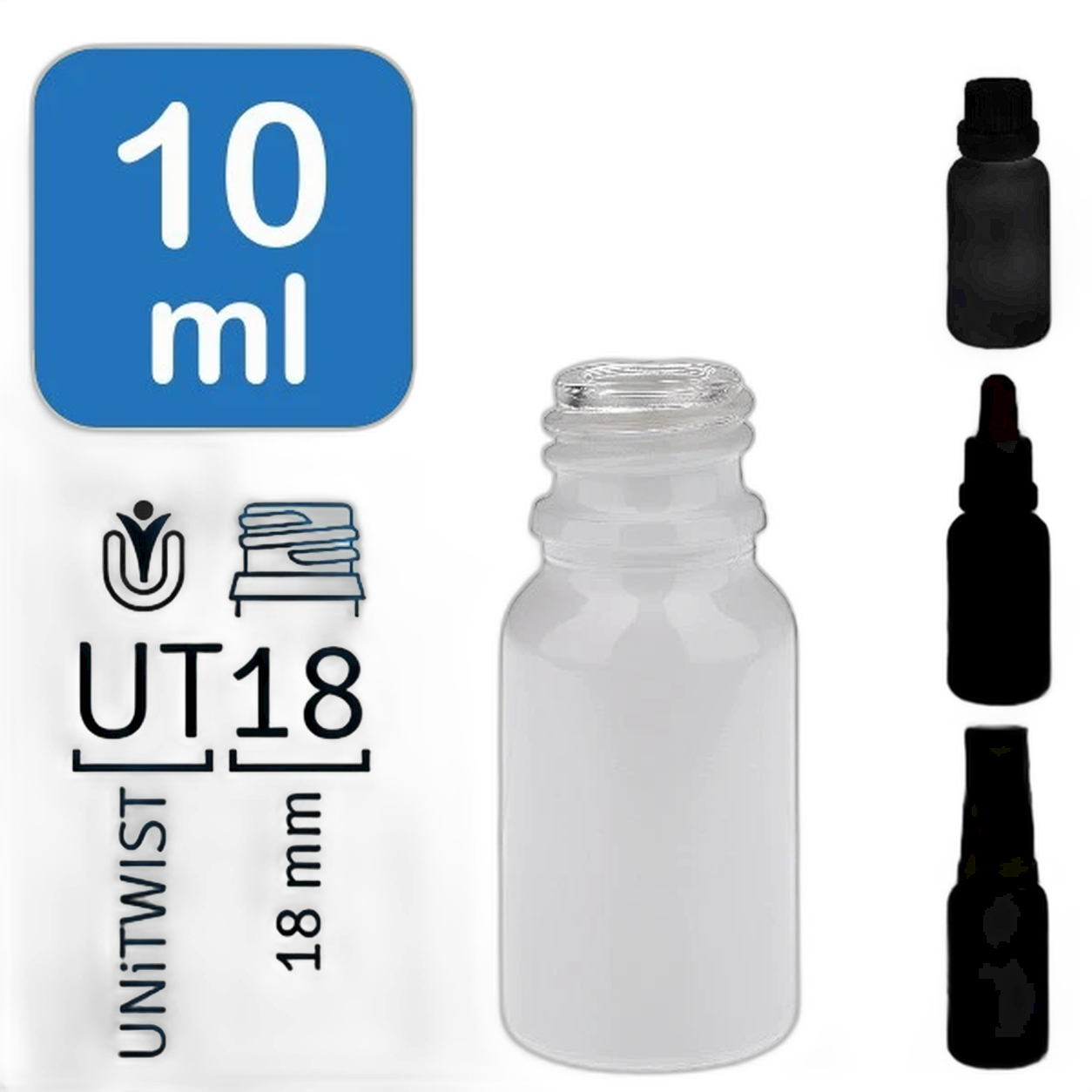 Flacons de pharmacien WhiteLine 10 ml UT18