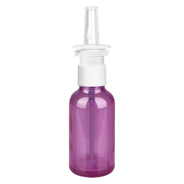 30 ml nässprayflaska vit/transparent standard PurpleLine. UT18/30