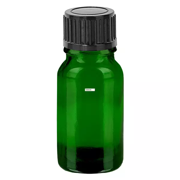 10ml flaska 11mm skruvkork svart standard GreenLine UT18/10 10ml flaska 11mm skruvkork svart standard GreenLine UT18/10