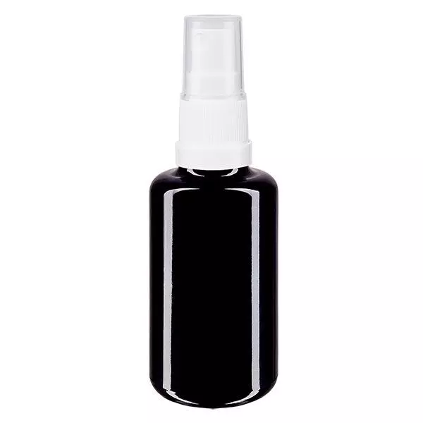Apoteksflaska violett 30ml spraytillsats vit Apoteksflaska violett 30ml spraytillsats vit