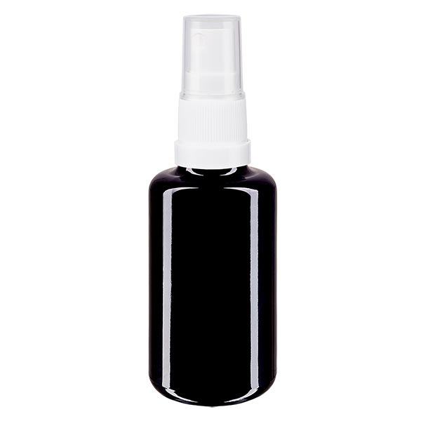 Apoteksflaska violett 30ml spraytillsats vit Apoteksflaska violett 30ml spraytillsats vit