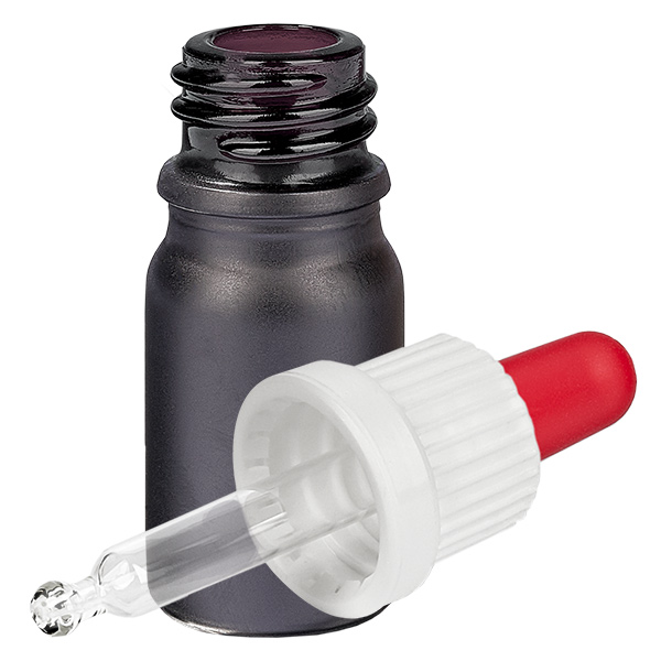 5 ml pipettflaska vit/röd med säkerhetsförslutning BlackLine UT18/5 5 ml pipettflaska vit/röd med säkerhetsförslutning BlackLine UT18/5