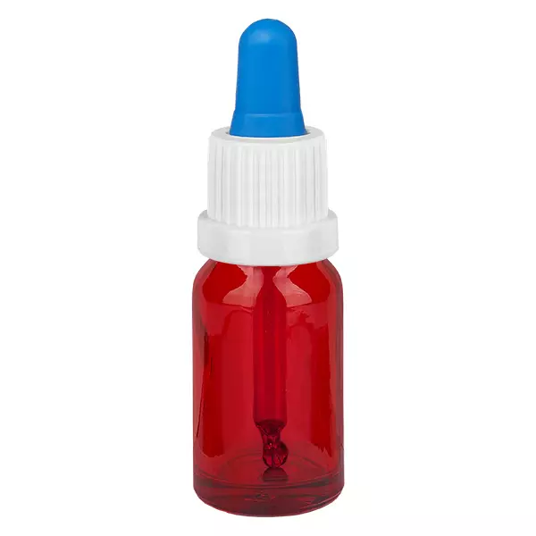 10ml Pipettflaska vit/blå med manipulationsskyddat lock RedLine UT18/10 10ml Pipettflaska vit/blå med manipulationsskyddat lock RedLine UT18/10