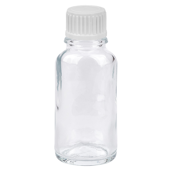 20ml Droppflaska 0.9mm vit standardförslutning ClearLine UT18/20