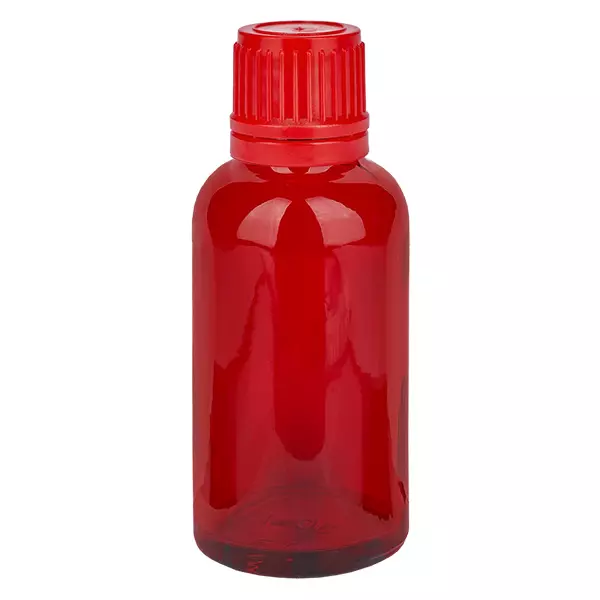 30ml flaska 11mm skruvkork röd sabotagesäker kapsyl RedLine UT18/30 30ml flaska 11mm skruvkork röd sabotagesäker kapsyl RedLine UT18/30