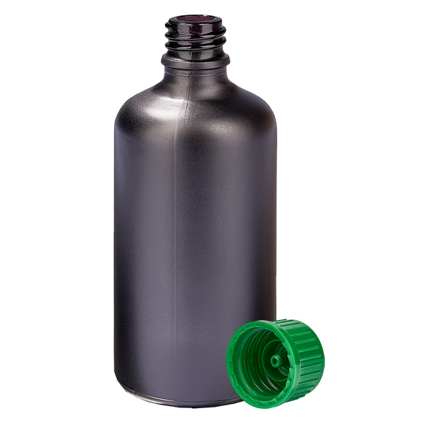 100ml flaska 11mm skruvkork grön standard BlackLine UT18/100 100ml flaska 11mm skruvkork grön standard BlackLine UT18/100