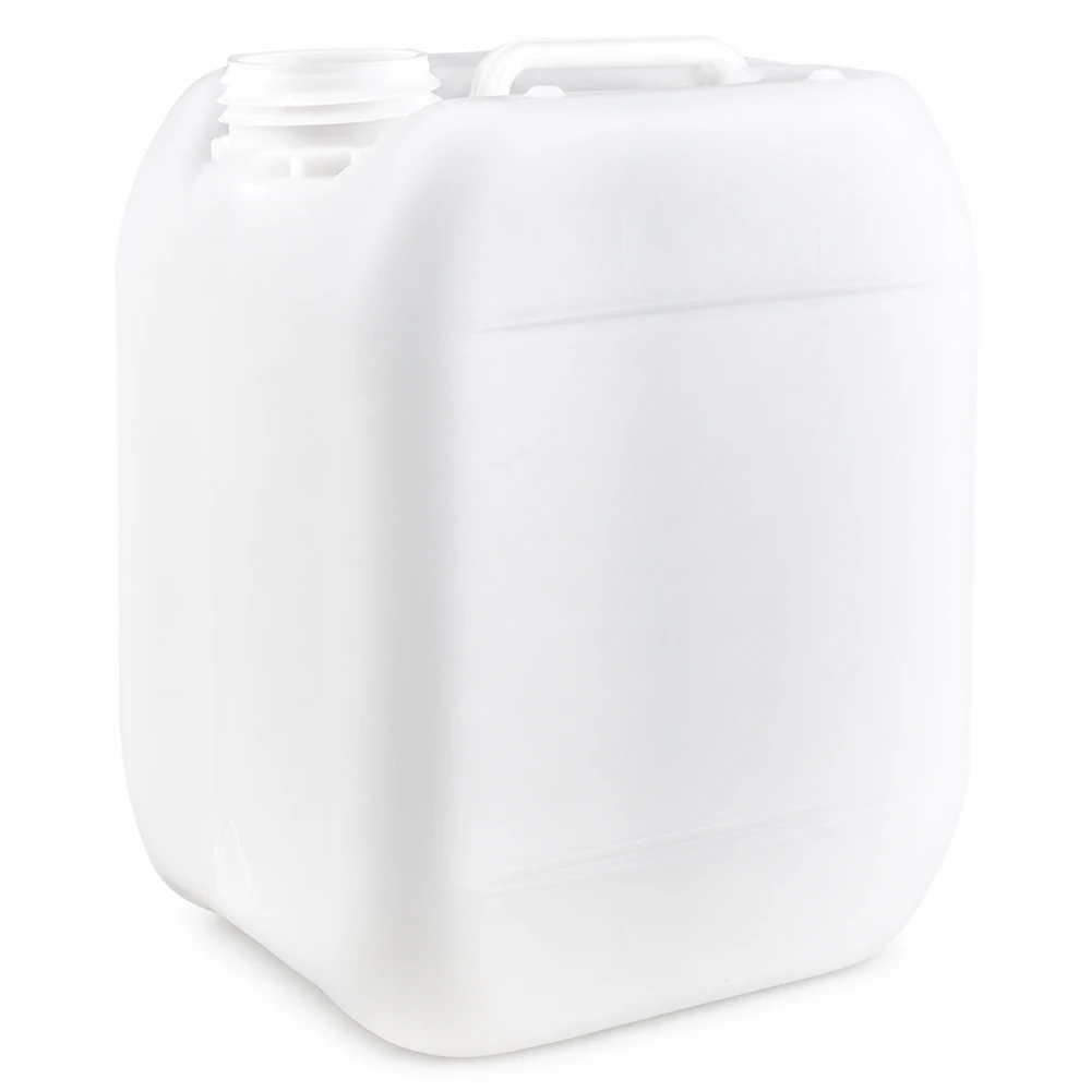 Dunk 5 liter utan lock Vit plastdunk på 5 liter utan lock, tillverkad av HDPE, med bärhandtag