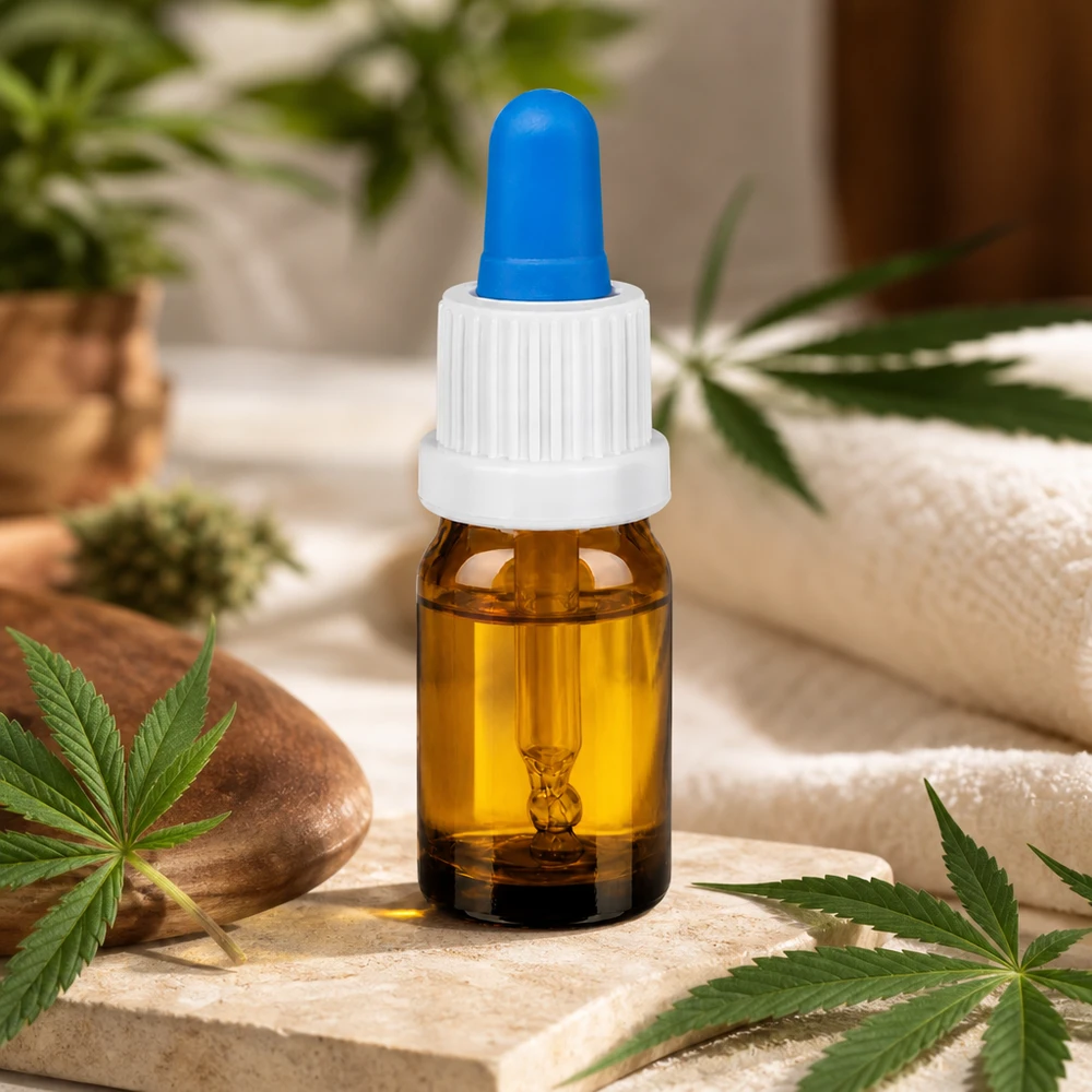 5ml pipettflaska vit/blå med säkerhetsförslutning BrownLine UT18/5 Pipettflaska 5ml i premium bärnstensfärgat glas med ergonomisk design för optimal hantering