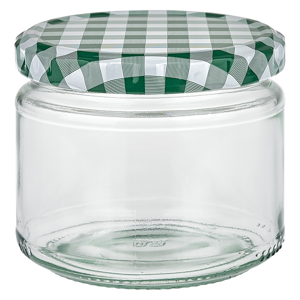 330ml rund burk + BasicSeal lock grön/vit UNiTWIST