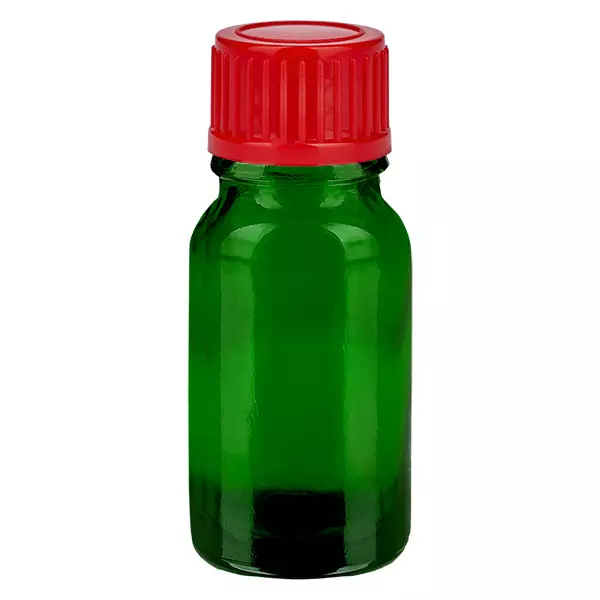10ml flaska 11mm skruvkork röd standard GreenLine UT18/10 10ml flaska 11mm skruvkork röd standard GreenLine UT18/10