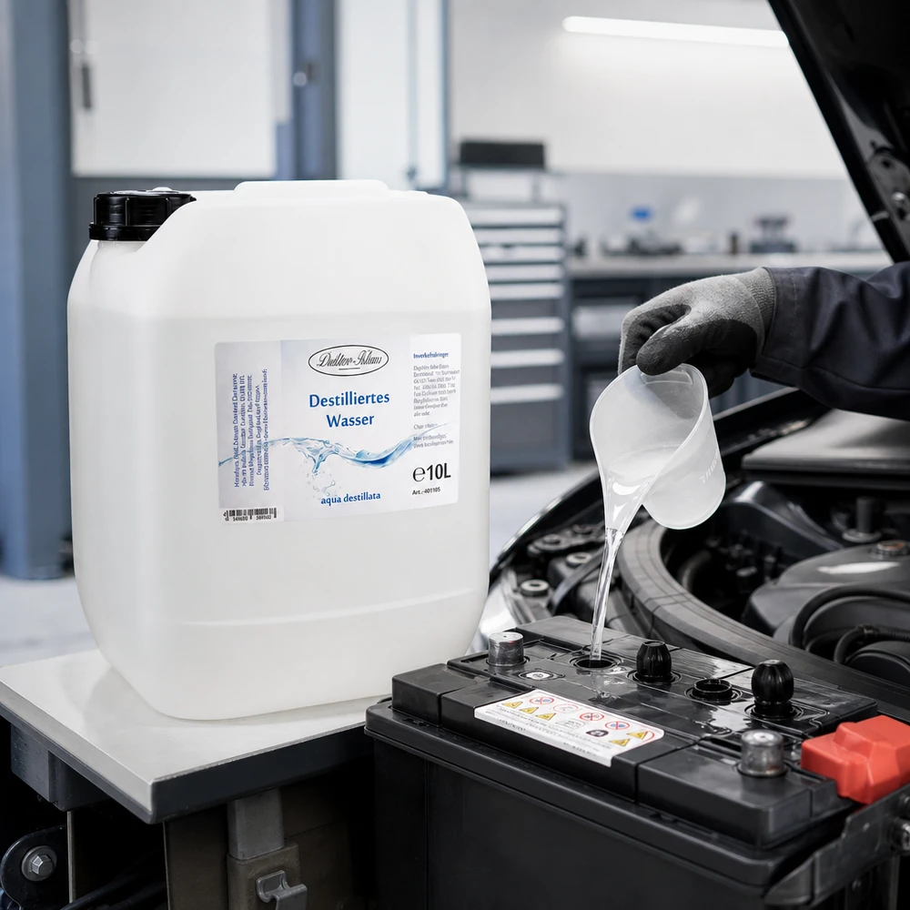 Destillerat vatten 10L Doktor-Klaus Hochreines destilliertes Wasser Doktor-Klaus 10L für Kühlsysteme und Batteriewartung im Auto