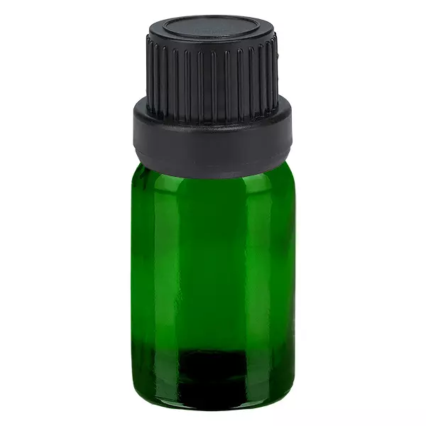 5ml flaska 11mm skruvkork svart sabotagesäkert lock GreenLine UT18/5 5ml flaska 11mm skruvkork svart sabotagesäkert lock GreenLine UT18/5