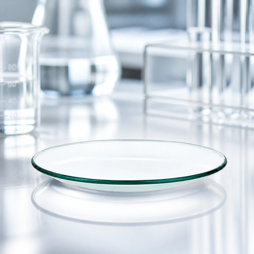 Klockformad glasskål ø70 mm Tom klockglasskål med 70 mm diameter och slät yta för mångsidigt laboratoriearbete