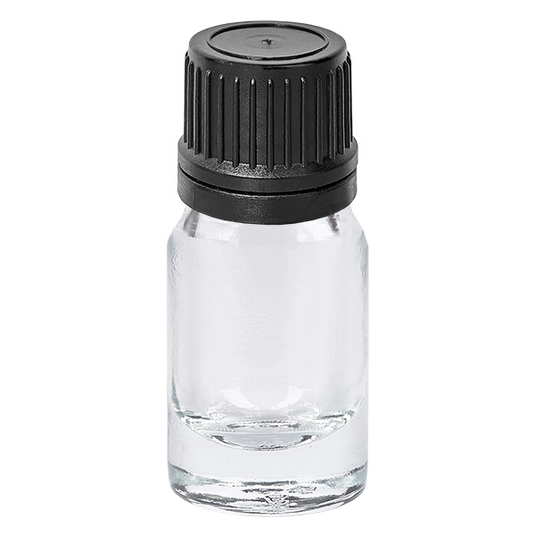 5ml Droppflaska 1mm svart med säkerhetslock ClearLine UT18/5 5ml Droppflaska 1mm svart med säkerhetslock ClearLine UT18/5