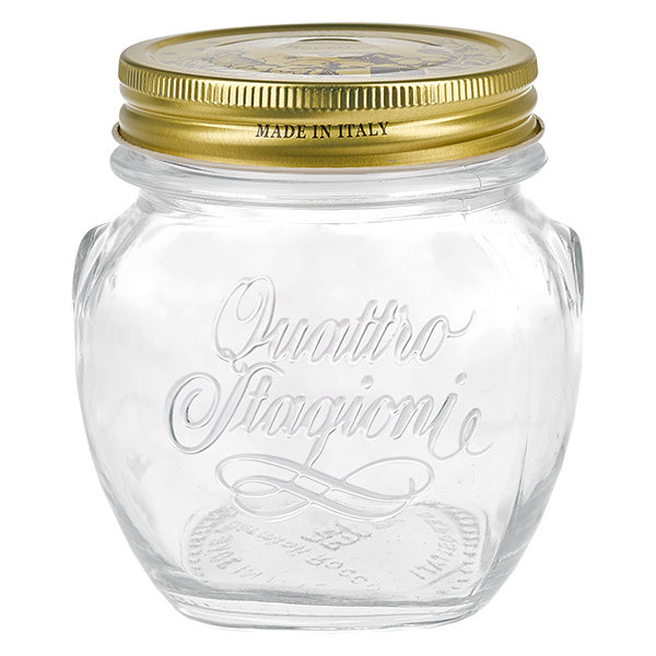300ml rund burk "Quattro Stagioni" med lock
