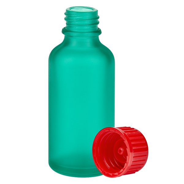 50ml flaska 11mm skruvkork röd standard GreenLine UT18/50 50ml flaska 11mm skruvkork röd standard GreenLine UT18/50