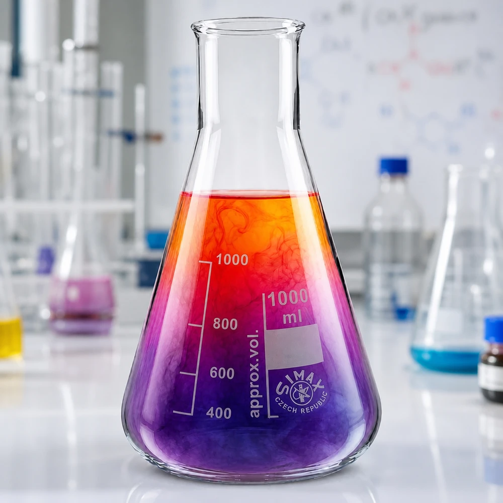 Erlenmeyerkolv 200ml bred hals Värmebeständig 200 ml Erlenmeyerkolv med bred mynning för uppvärmning och destillering i laboratoriet