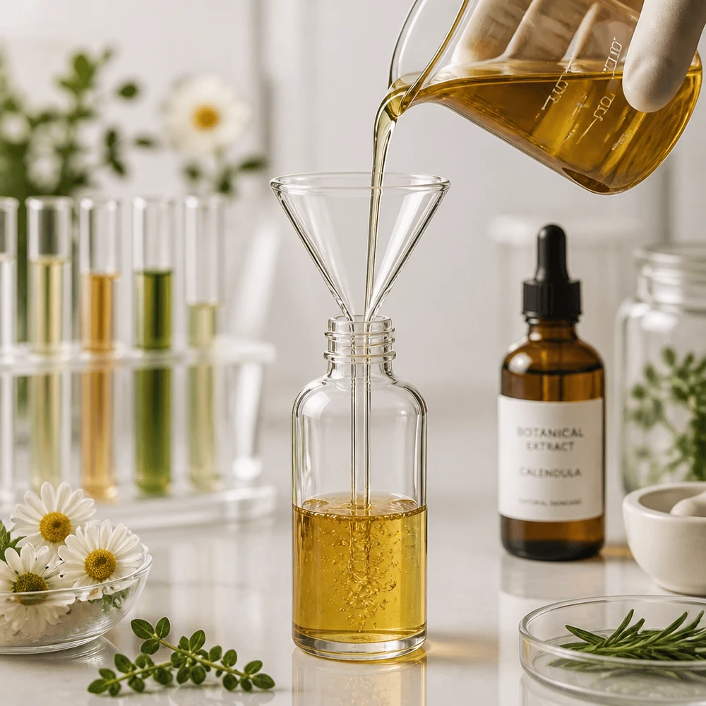 Exakt 60 graders glastratt 45 mm för laboratorium och kök tillverkad av robust soda-lime-glas