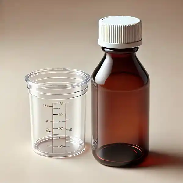 PET Medizinflaschen mit Dosierbecher