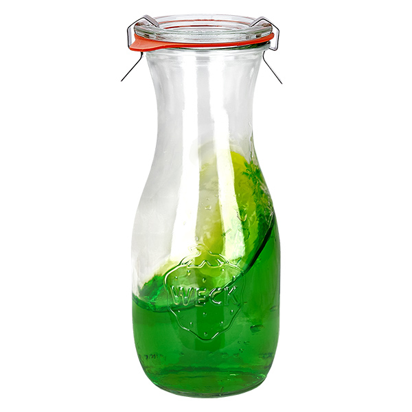 Set med 24 Weck-burkar 530ml juiceflaska med 24 glaslock Set med 24 Weck-burkar 530ml juiceflaska med 24 glaslock
