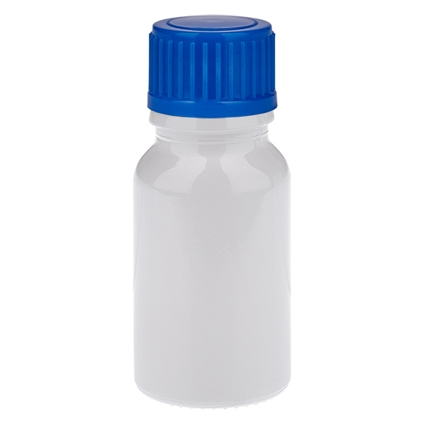 10 ml flaska 11 mm skruvkork blå Standard WhiteLine UT18/10 10 ml flaska 11 mm skruvkork blå Standard WhiteLine UT18/10