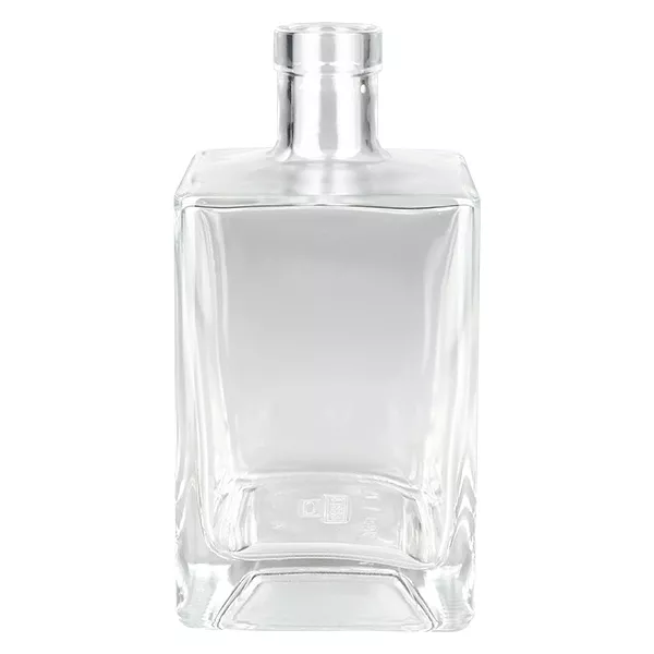700 ml glasflaska Ben utan förslutning UNiTWIST® 700 ml glasflaska Ben utan lock UNiTWIST transparent rektangulär spritflaska tom